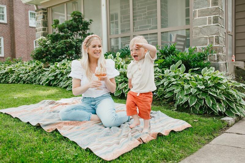 Mom and toddler son, springtime picnic, honestcravings